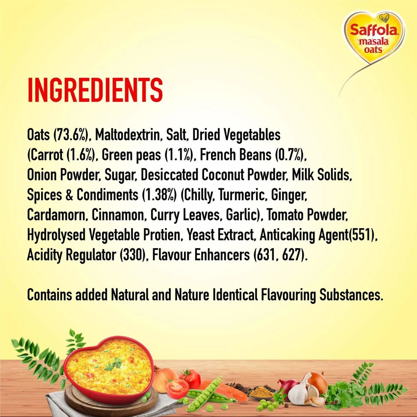 Saffola Masala Oats Veggie Twist: 500 gms